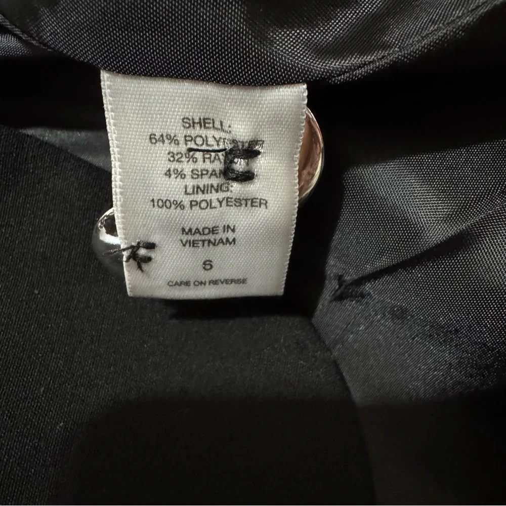 7th Avenue Suiting Collection‎ New York & Company Women Black Suit Jacket Size 6